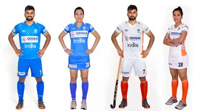 New Indian Hockey Teams match uniforms unveiled - Hockey India